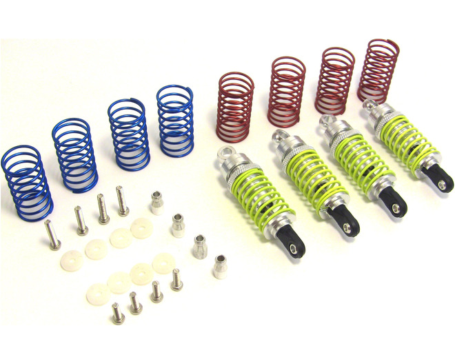 Silver Aluminum FMJ 60mm Shock Set W/Spings
