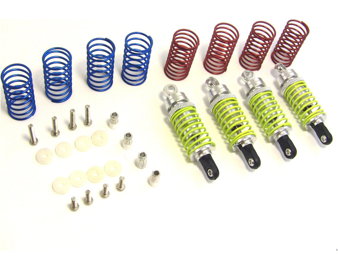 Silver Aluminum FMJ 60mm Shock Set W/Spings
