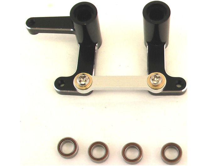 Tap to zoom Aluminum Steering Bellcranks and Draglink - Tra Ban Rus 2WD S