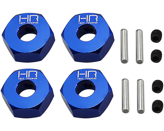 T6 CNC Blue 12mm Hex for 6MM Axle EHD  photo