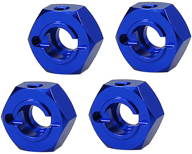 T6 CNC Blue 12mm Hex for 6MM Axle EHD  photo