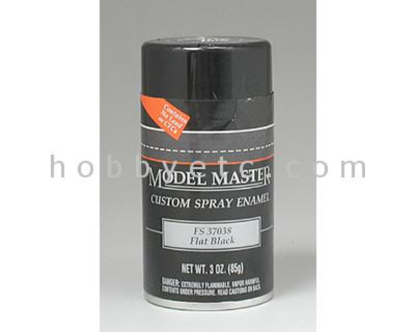 Model Master Spray Flat Black 37038 3 Oz photo