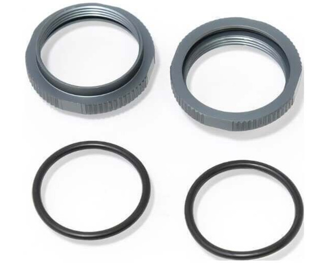 Shock Adjustment Collars (short aluminum gunmetal ano 2 pieces) photo
