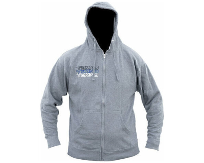 Tekno RC Zippered Hoodie (Stacked Logo Gray) L photo