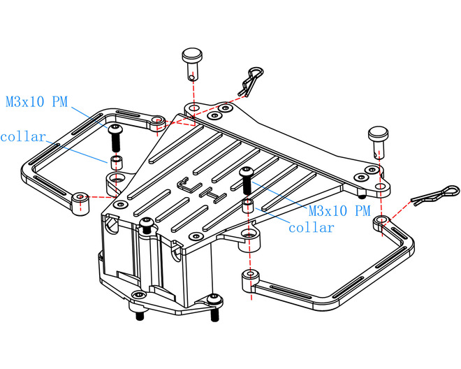T6 Battery Mount Plate CW01 Lunchbox or Midnight Pumpkin