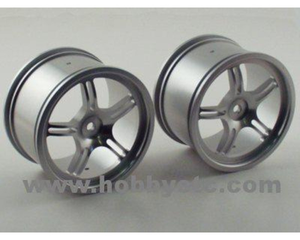 Aluminum Silver 5 Double Spoke Wheel photo
