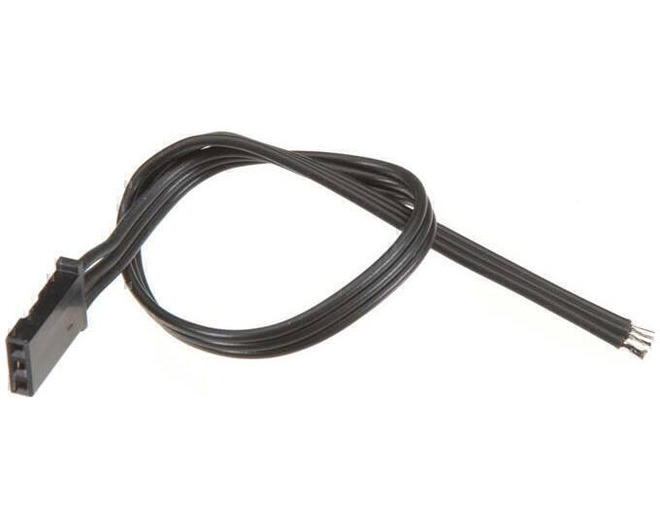 180mm Servo Extension Triple Black JR/Tinned photo