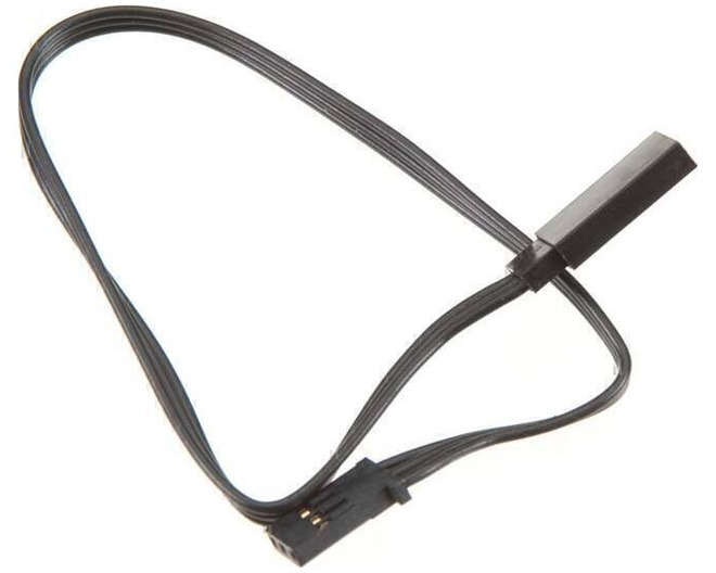 225mm Servo Extension Triple Black JR/FUT photo