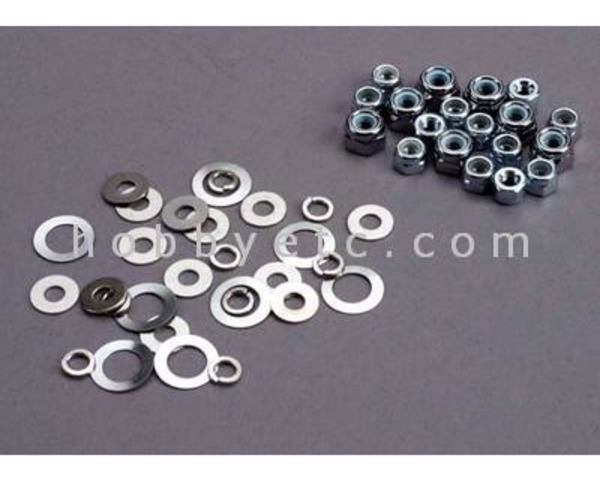 Nut set, lock nuts (3mm (11) and 4mm(7)) & washer set photo