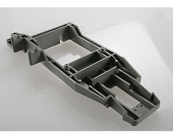 Chassis backbone, plastic/ throttle servo mount (grey) photo