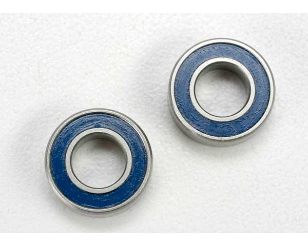 6x12x4mm Ball bearings blue rubber sealed (2) photo