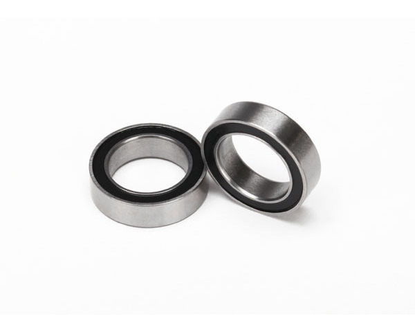 Ball bearings, black rubber sealed (10x15x4mm) (2) photo
