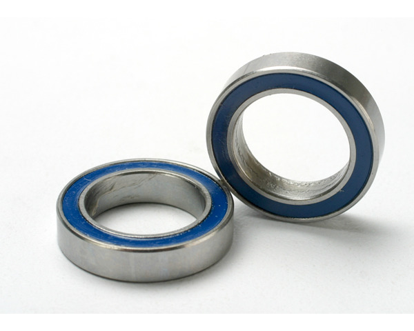 12x18x4mm Ball bearings blue rubber sealed (2) photo