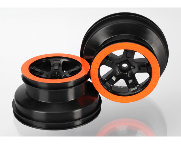 Wheels Sct Black. Orange Bead Lock Style Dual Profile photo