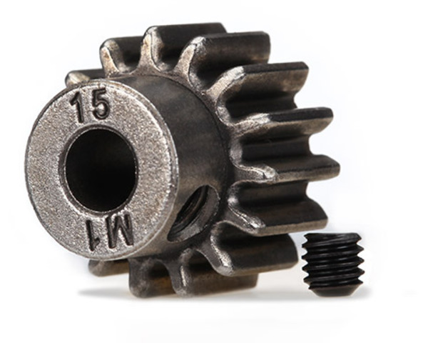Gear, 15-T pinion (1.0 metric pitch) (fits 5mm shaft)/ set screw photo
