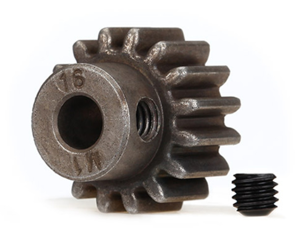 Gear, 16-T pinion (1.0 metric pitch) (fits 5mm shaft)/ set screw photo