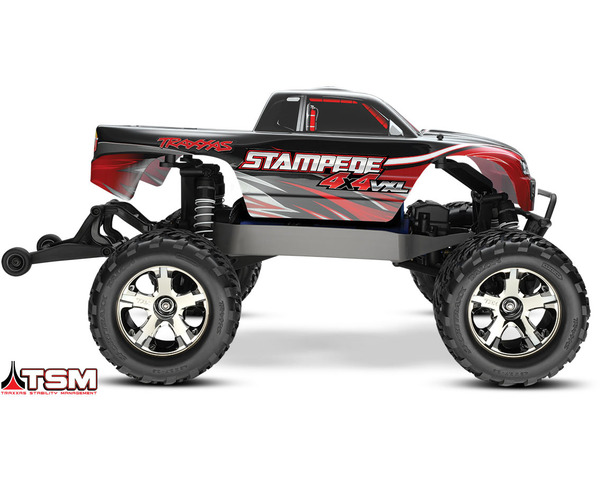 Stampede 4x4 1/10 Scale with Tsm 2.4ghz Red photo