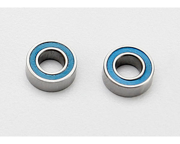 4x8x3mm Ball bearings blue rubber sealed (2) photo
