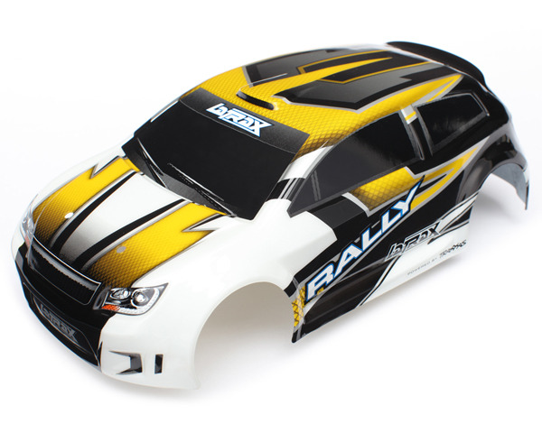 Body, LaTrax 1/18 Rally, yellow (painted)/ decals photo