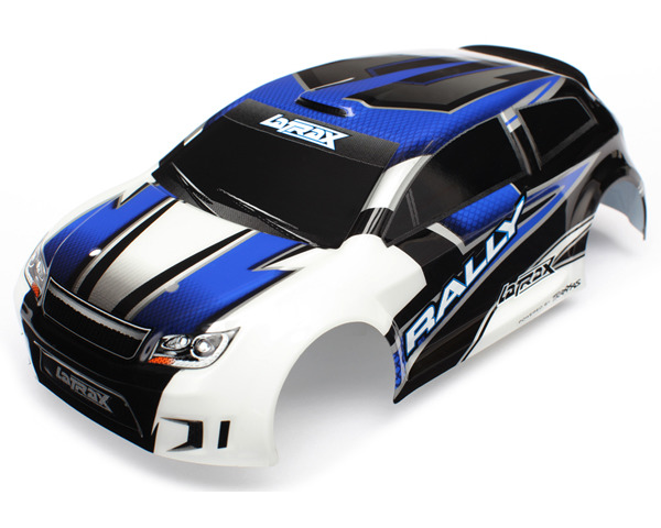 Body, LaTrax 1/18 Rally, blue (painted)/ decals photo