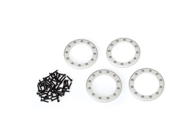 TRX-4 Beadlock Rings - Satin (1.9) (Aluminum) (4)/ 2x10 Cs (48) photo