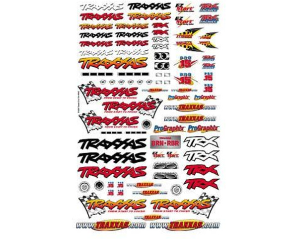 Official Team Traxxas® racing decal set(flag logo/ 6-color) photo