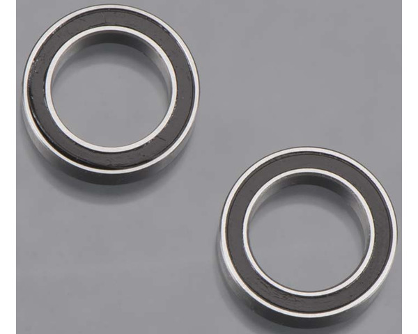 Ball bearings, black rubber sealed (10x15x4mm) (2) photo