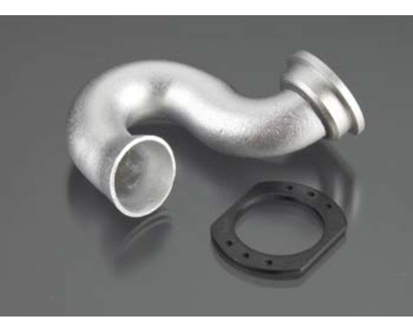 Header Exhaust Tub Aluminum Silver Anodized Spring Mount TRX 3.3 photo