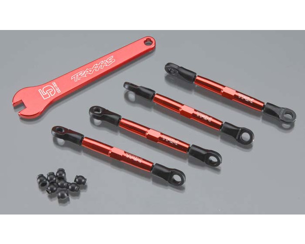 Toe Link Aluminum Red Anodized Assmbld VXL (4) photo