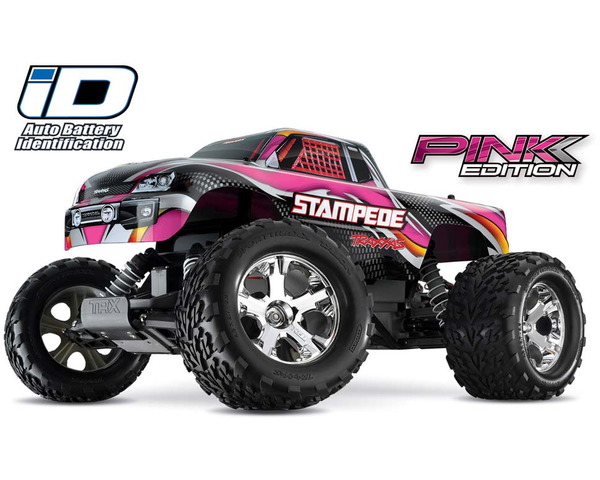 Stampede Monster Truck RTR w/ID w/2.4Ghz Pink photo