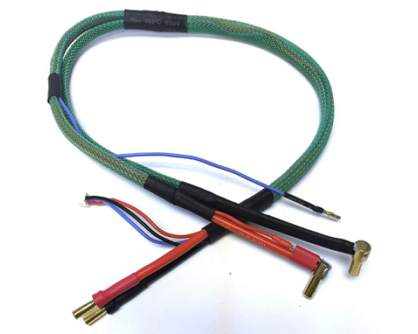 24 inch Pro Hi-Amp Cable Set w/Green Loom photo