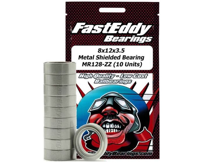 Tamiya 1280 Metal Shielded Replacement Bearing 8x12x3.5 10 Units photo