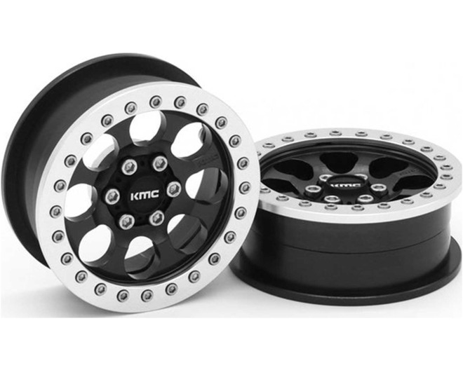 2.2 Aluminum Kmc Km237 Riot Beadlock Wheels (2) photo