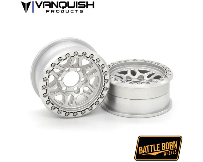 Battle Born Kilo 1.9 Beadlock Crawler Wheels (Clear) (2) photo