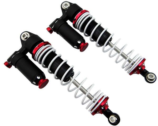 discontinued Black and Red 100mm Aluminum Adjustable Piggyback S photo