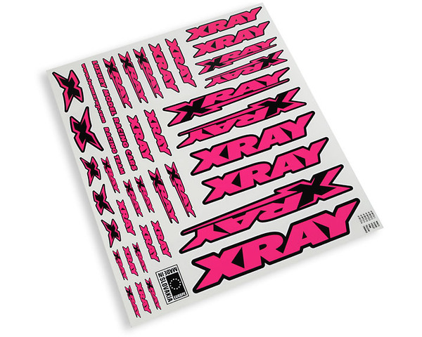 XRAY sticker for body - neon red photo