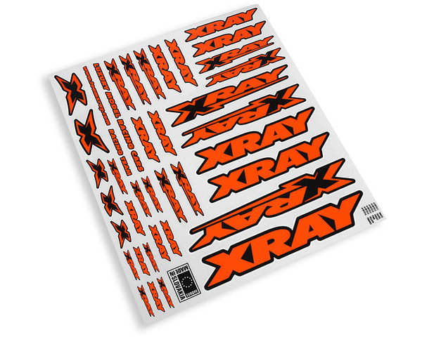 XRAY sticker for body - neon orange photo