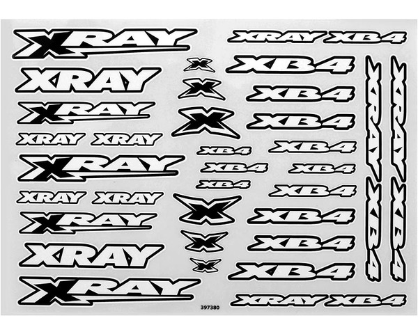 XRAY xB4 sticker for body - white photo