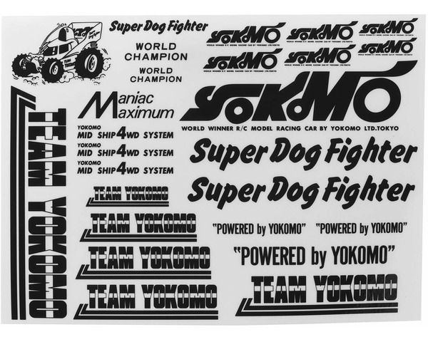 Super Dog Fighter Decal Set (Black) photo