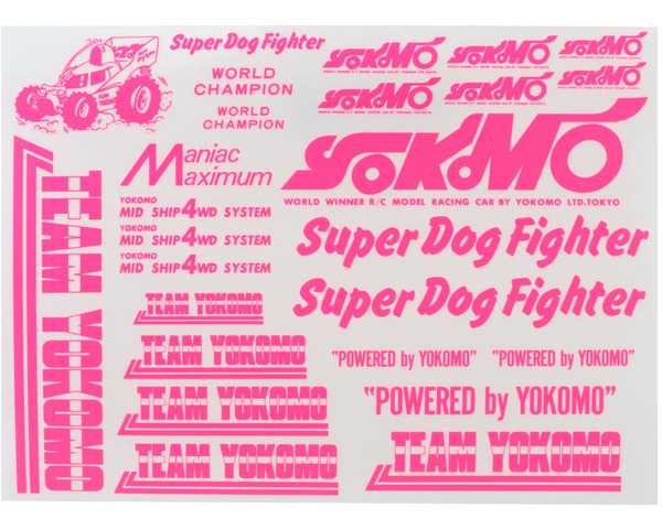 Super Dog Fighter Decal Set (Pink) photo