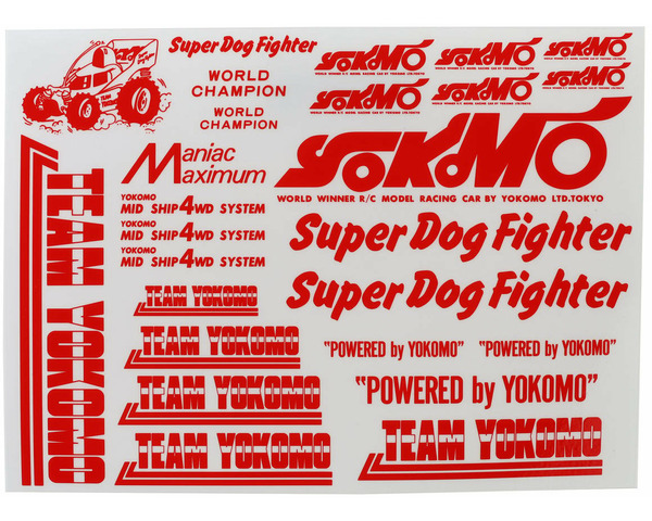 Super Dog Fighter Decal Set (Red) photo